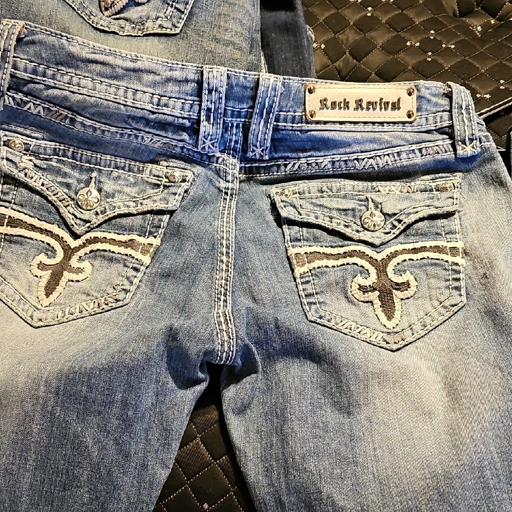 Rock Revival Light Blue Boot Cut Jeans